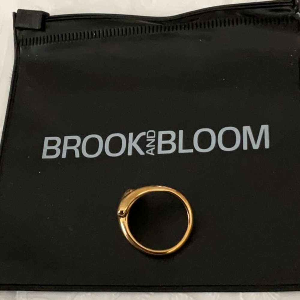 ADJUSTABLE GOLD RING- SIZE 6/7 BY BROOK AND BLOOM - Picture 2 of 3